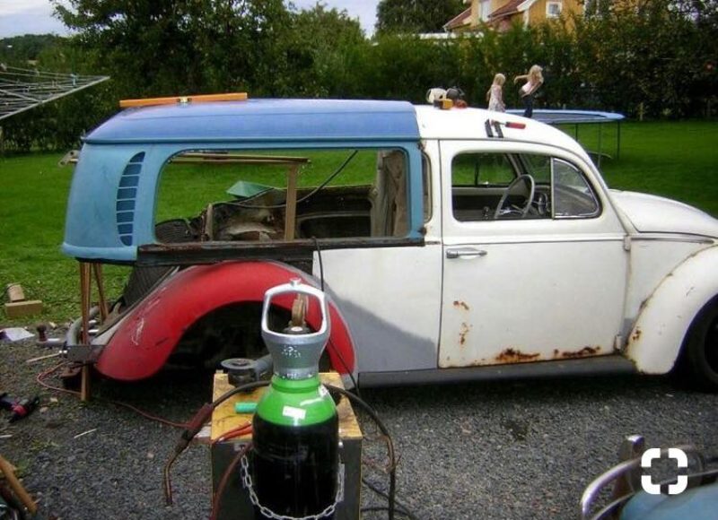 1954 VW sedan, add a comby rear end and create a Aussie style PV