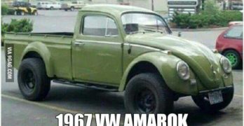 One Classic VW Beetle Van/ Pick Up