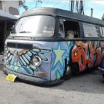 3 x Graffiti Covered Vans