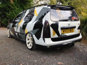 1 x Cammo Wrapped Vauxhall Astra Van