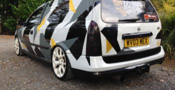 1 x Cammo Wrapped Vauxhall Astra Van