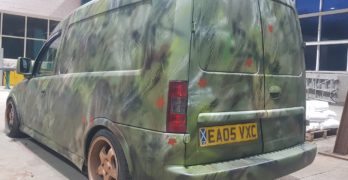 Camo Painted Vauxhall Combo Van