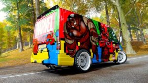 Graffiti Art Marvel Transit Van