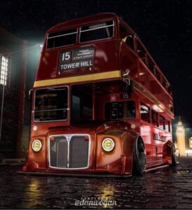 London Red Bus on Air Ride (Modified)