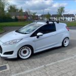 Mk 7.5 Ford Fiesta sport van on 17 inch 3008 Peugeot Steelies