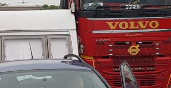 Lorry vs. Caravan