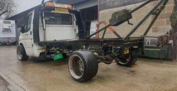 Stance + Lowered (Air Ride) Ford Transit Pick Up/ Tipper