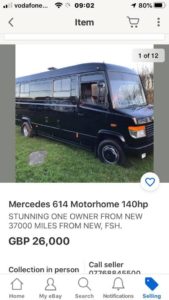 Mercedes 614d Camper Van
