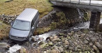 Crashed VW T6 Trasnporter